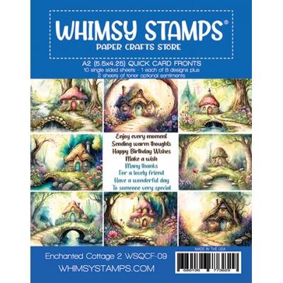 Whimsy Stamps Quick Card Fronts - Enchanted Cottage 2